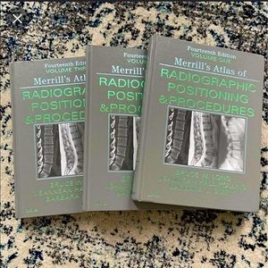 Merrills Atlas of Radiographic Positioning & Procedures volume 1,2&3.
